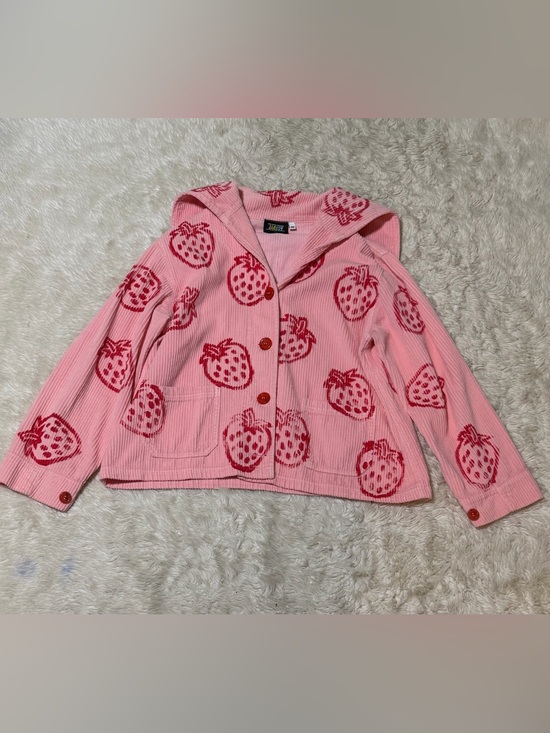 Big Bud Press Jackets & Blazers - Big Bud Press Strawberry Corduroy Sailor Jacket - Size Medium